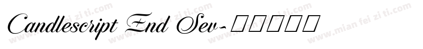 Candlescript End Sev字体转换